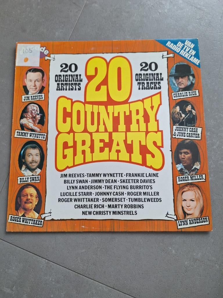 20 Country Greats - Vinyl LP, Ophalen of Verzenden, Gebruikt, 12 inch