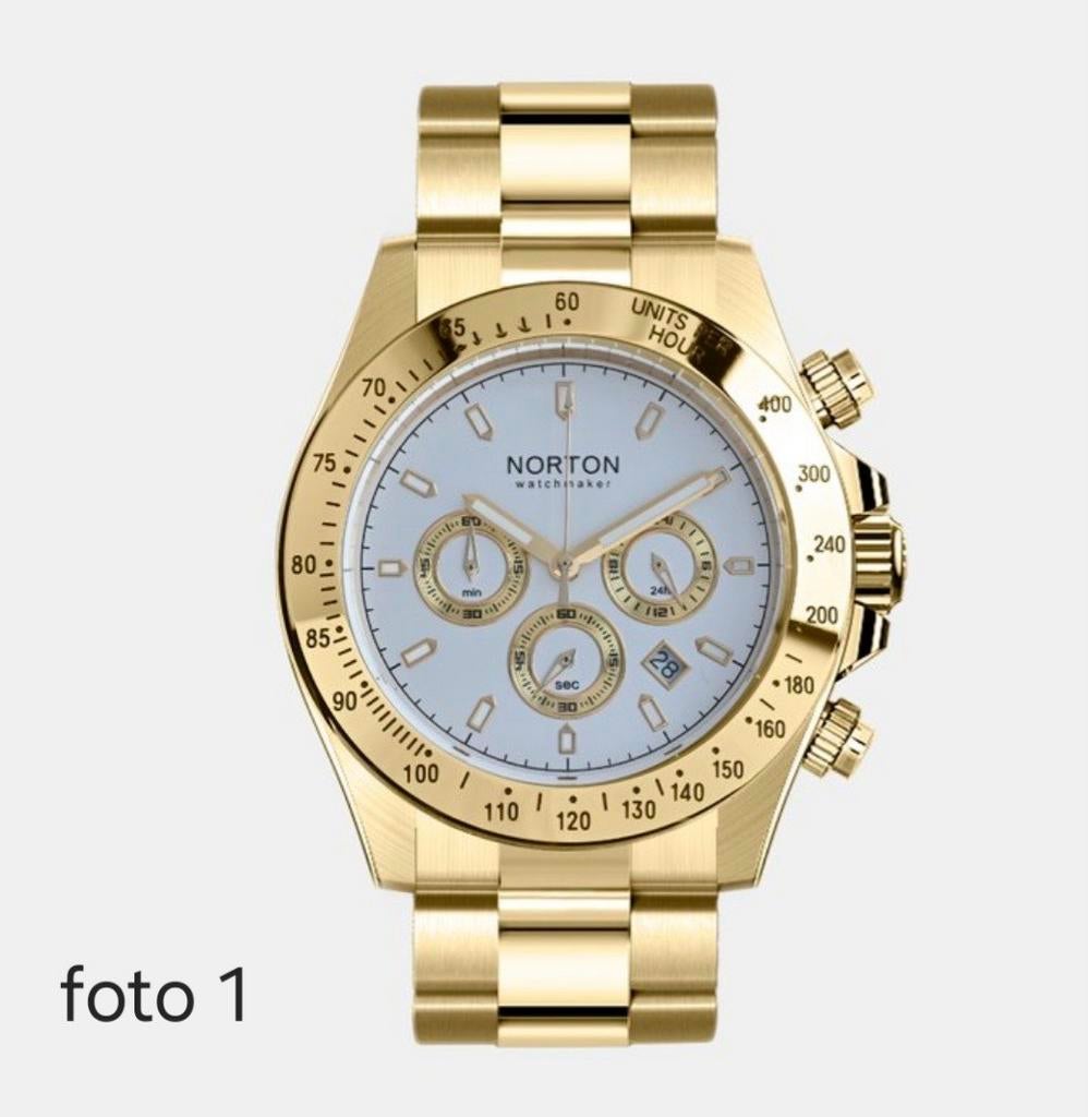 Nieuw horloges merk Norton heren, Sieraden, Tassen en Uiterlijk, Horloges | Heren, Ophalen of Verzenden, Nieuw, Leer, Overige merken