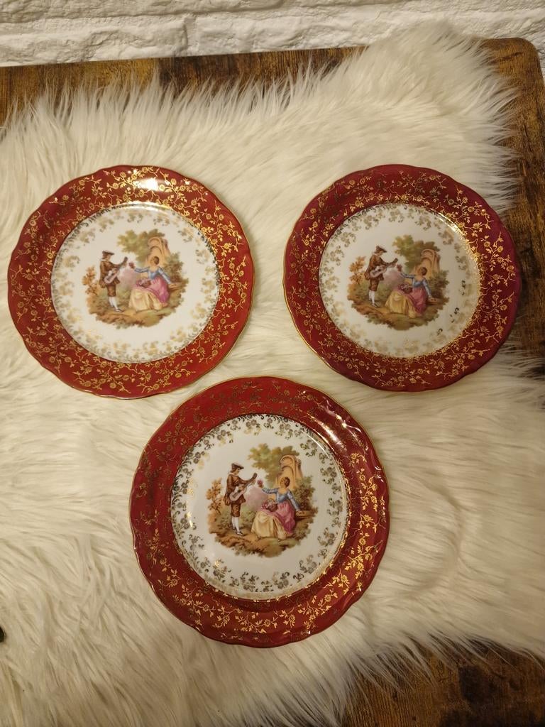 HK Bavaria sierborden met gouden rand, Ophalen of Verzenden