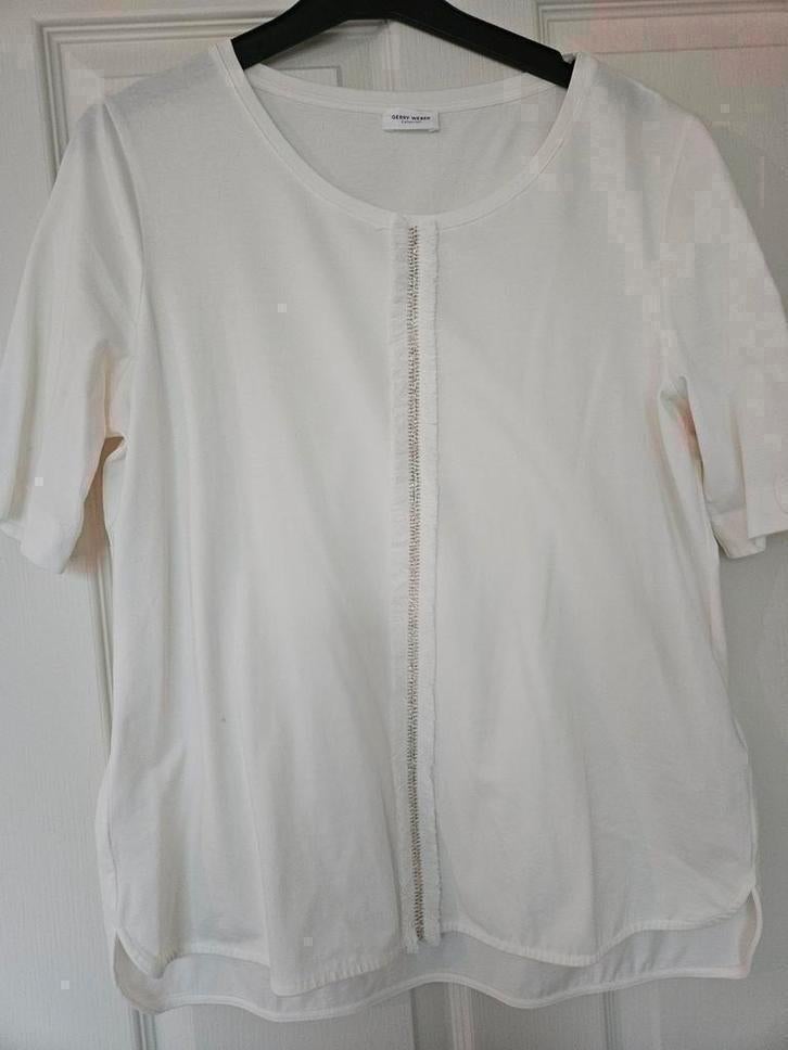 Hele mooie roomwitte Gerry Weber met gouddraadjes maat 42, Ophalen of Verzenden, Zo goed als nieuw