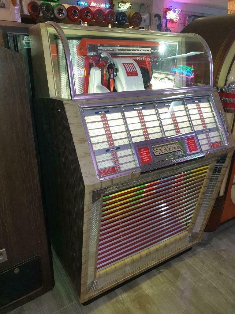 Seeburg M100B gerestaureerd 3 jaar garantie, Verzamelen, Automaten | Jukeboxen, Ophalen, Zo goed als nieuw, 1950 tot 1960, Seeburg