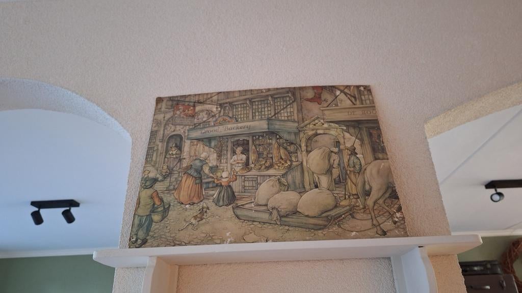 Leuke plaat met afbeelding van Anton Pieck, Ophalen of Verzenden, Natuur en Biologie