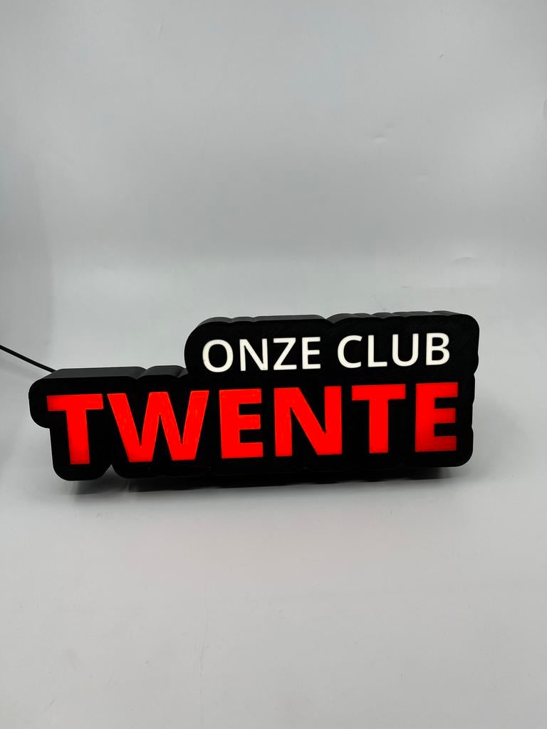 FC Twente Lichtbox LED - USB-C, Ophalen of Verzenden, Nieuw, Kunststof