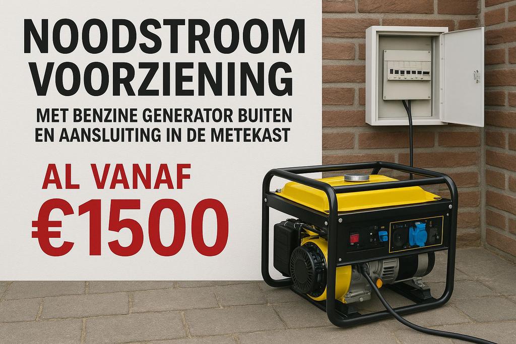 Noodstoom voorziening, Ophalen of Verzenden, Zo goed als nieuw, Minder dan 5 kVA, Benzine