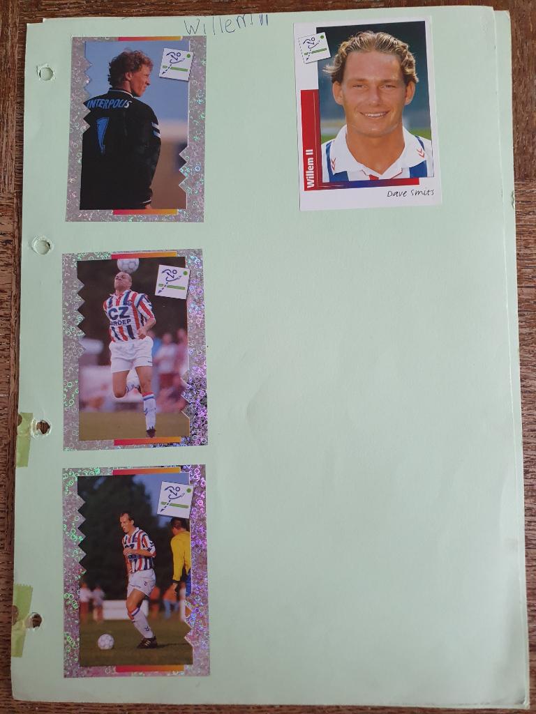 4 Panini plaatjes Willem II, Ophalen of Verzenden, Zo goed als nieuw, Willem II, Poster, Plaatje of Sticker
