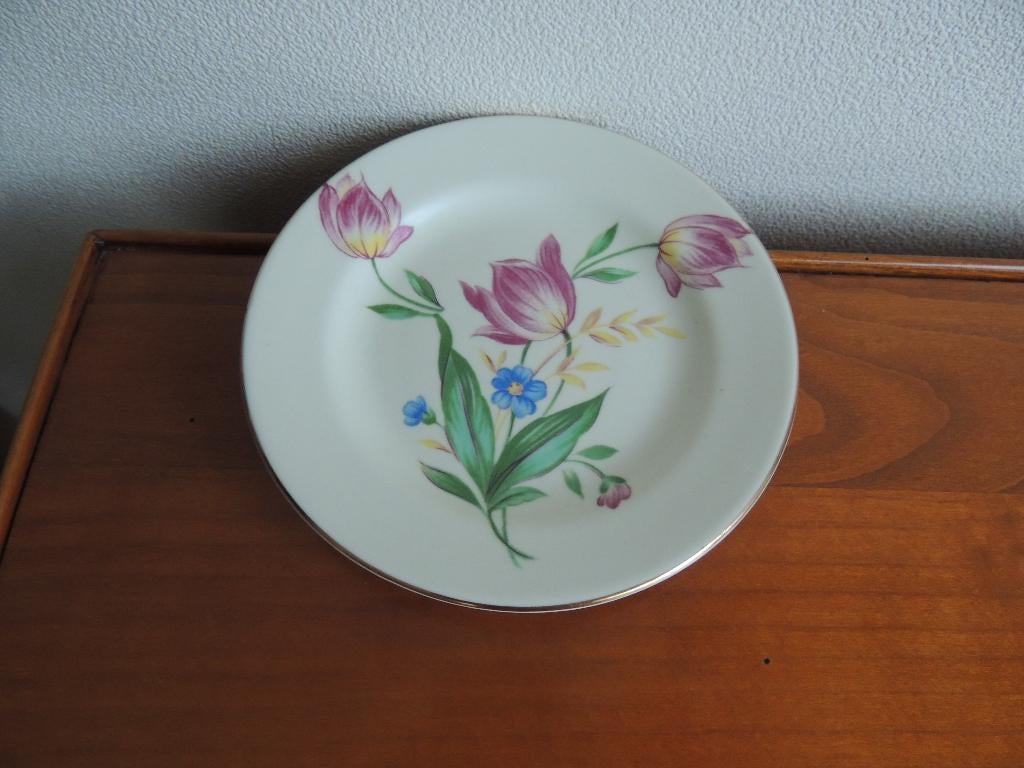 Plazuid bordje Tulpen, Antiek en Kunst, Ophalen