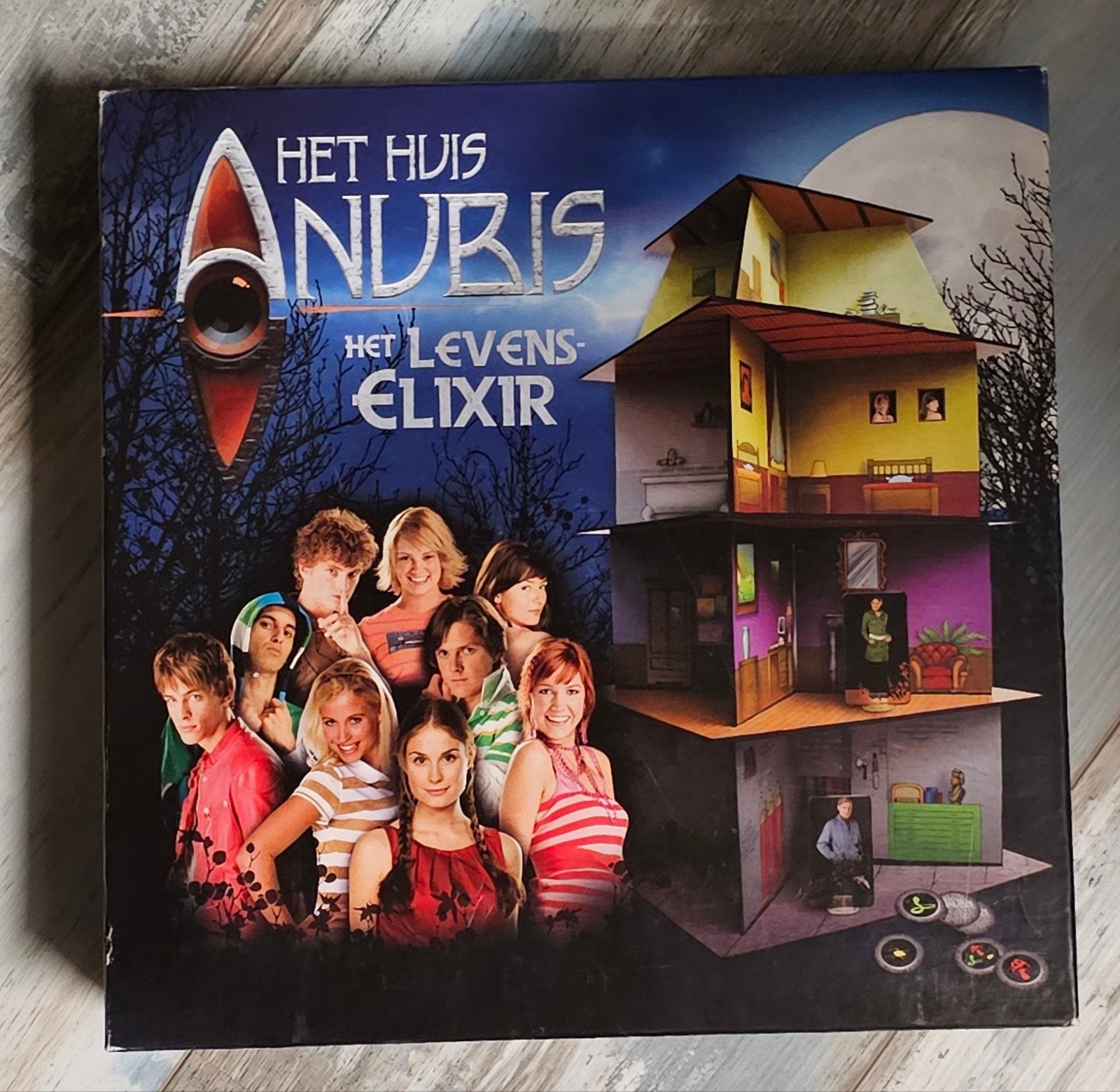 Het Huis Anubis: Het Levens Elixir Bordspel, Drie of vier spelers, Ophalen of Verzenden, Gebruikt, Studio 100