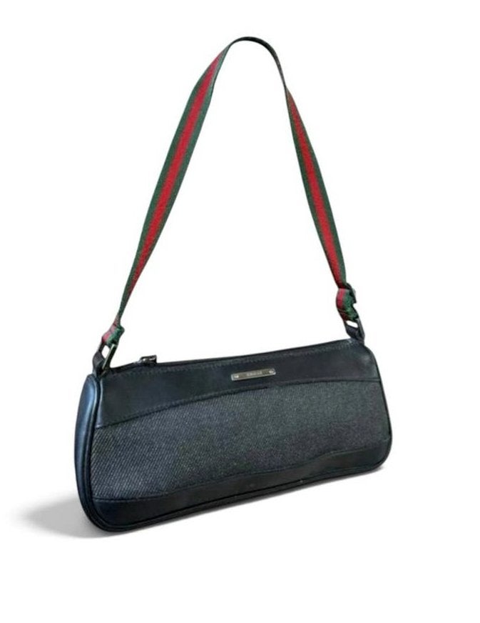 Gucci Denim Pochette Schoudertasje Zwart