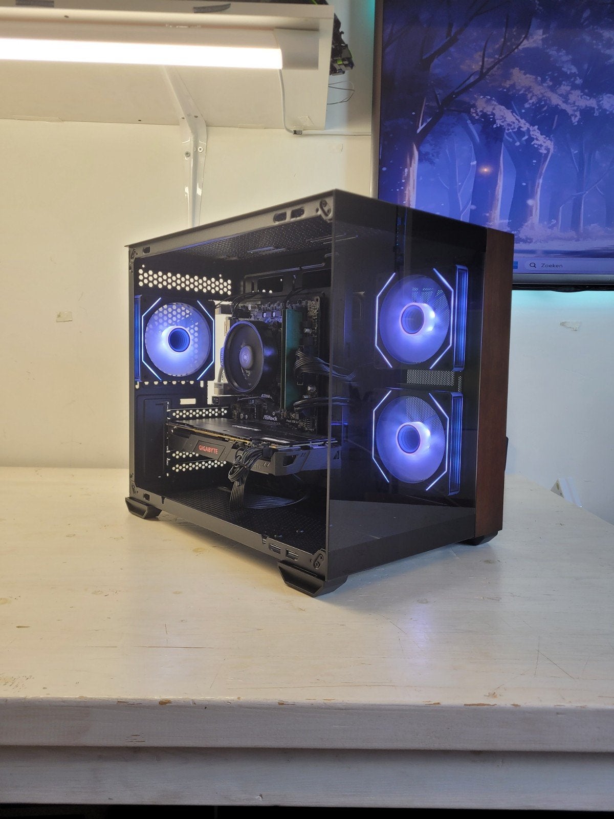 GAME PC/RTX 2070/RYZEN 7 2700/16GB DDR4/1TB/ ''NIEUW'' /, Computers en Software, Desktop Pc's, Ophalen of Verzenden, Zo goed als nieuw