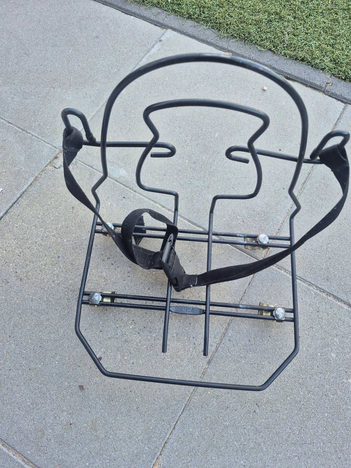 Steco fietsdrager voor (school)tas., Fietsen en Brommers, Ophalen, Gebruikt