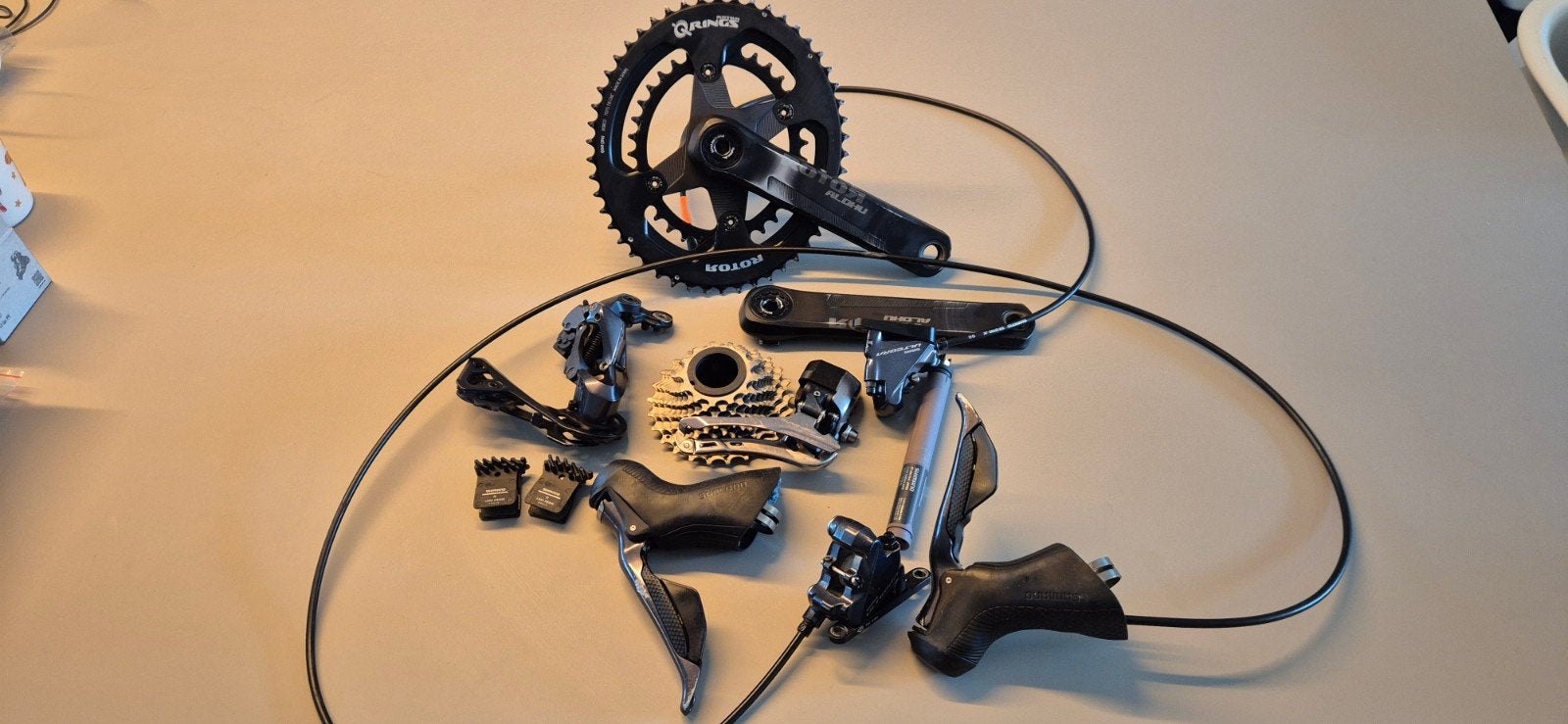 shimano ultegra r8070 di2 groepset, Ophalen of Verzenden, Gebruikt, Shimano Ultegra
