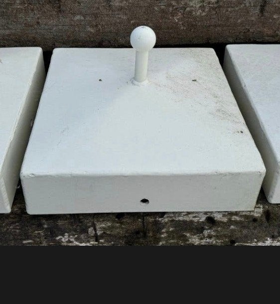 Paalmuts dukdalf meerpaal, Tuin en Terras, Ophalen of Verzenden, Minder dan 1 meter, Parasolvoet