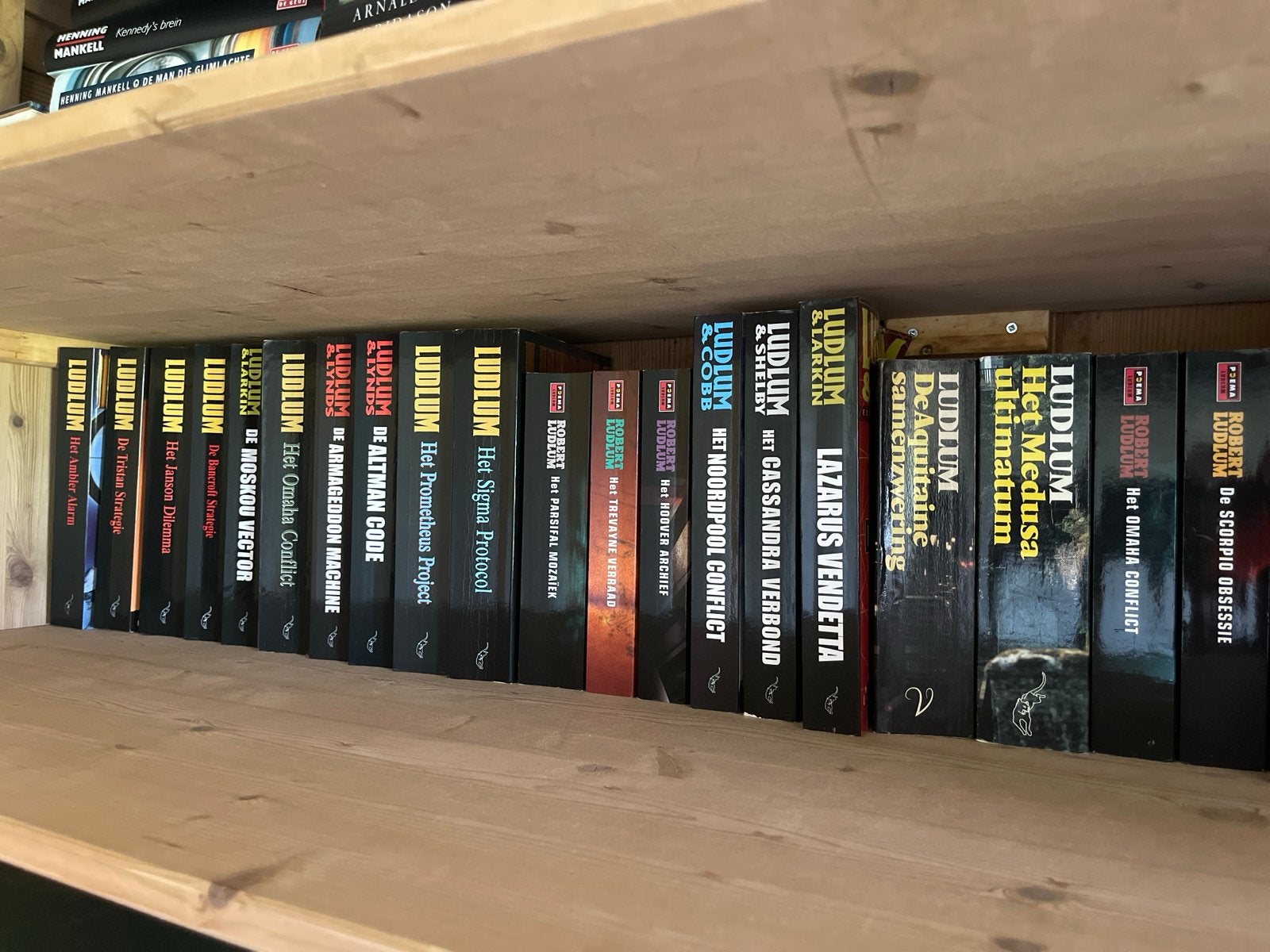 Diverse thrillers van Ludlum, Clancy, Cussler, Forsyth, Boeken, Detectives, Ophalen, Gelezen