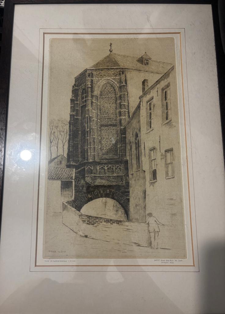 Echte ets van Hendrik de Laat, Ophalen of Verzenden
