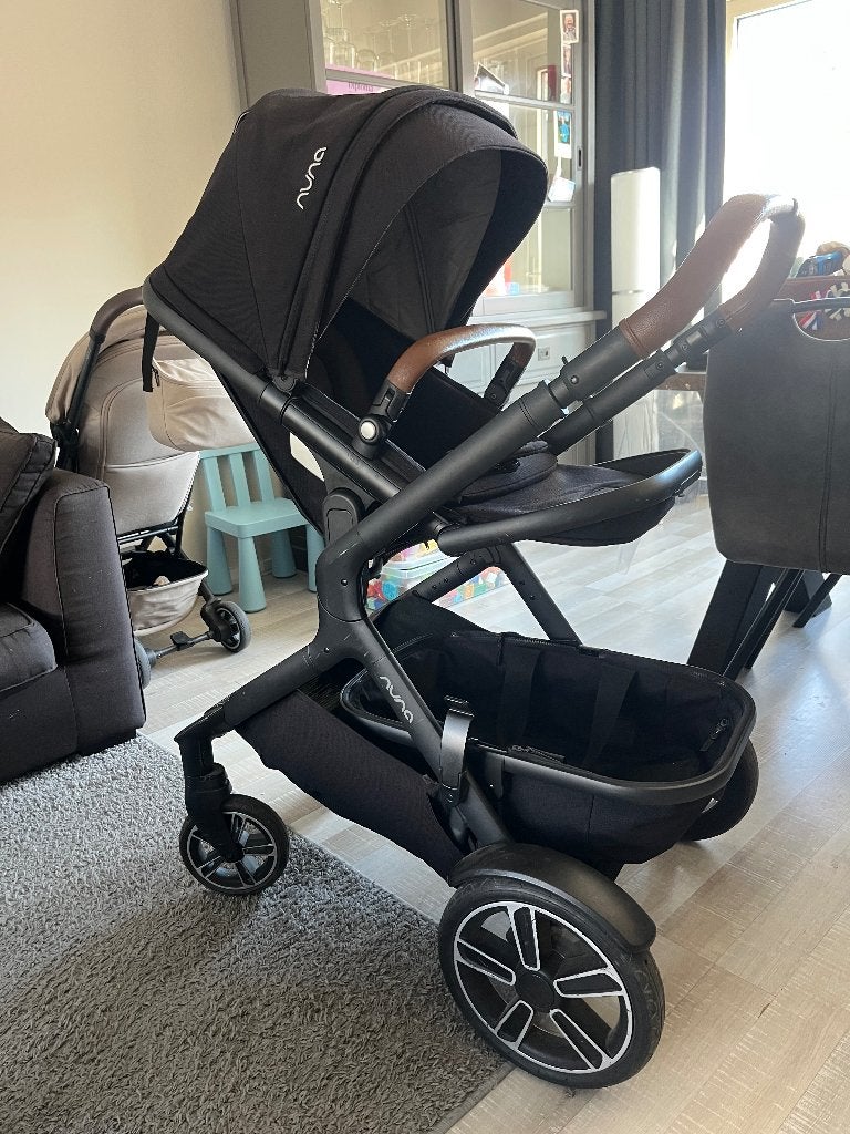 Nuna Demi Grow kinderwagen compleet, Gebruikt, Combiwagen, Verstelbare duwstang, Ophalen