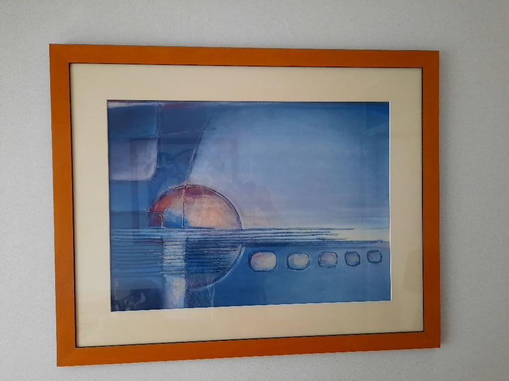 Schilderij 86 bij 69 cm ( F. Backes ) ( Gekocht v € 470.00 ), Ophalen