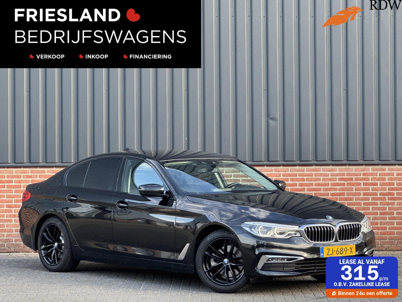BMW 5-serie 520i High Executive Edition Virtualcockpit/Leer/, Automaat, Achterwielaandrijving, Gebruikt, 4 cilinders