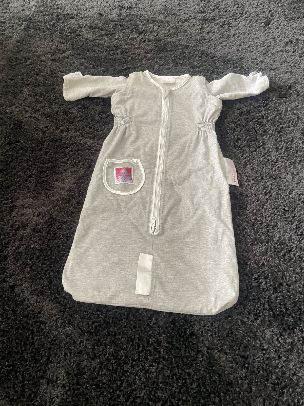 Puckababy slaapzak grijs, Kinderen en Baby's, Gebruikt, Puckababy, Ophalen of Verzenden, Ademend