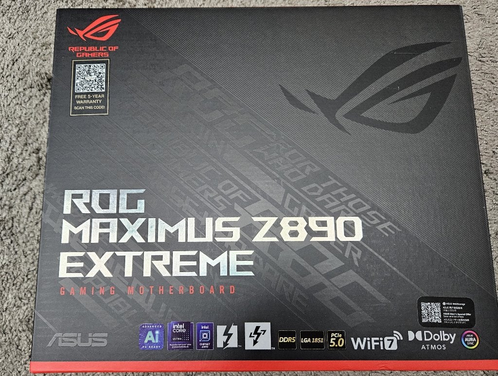 Asus ROG MAXIMUS Z890 EXTREME, Computers en Software, Moederborden, Nieuw, Intel, DDR5, Ophalen of Verzenden