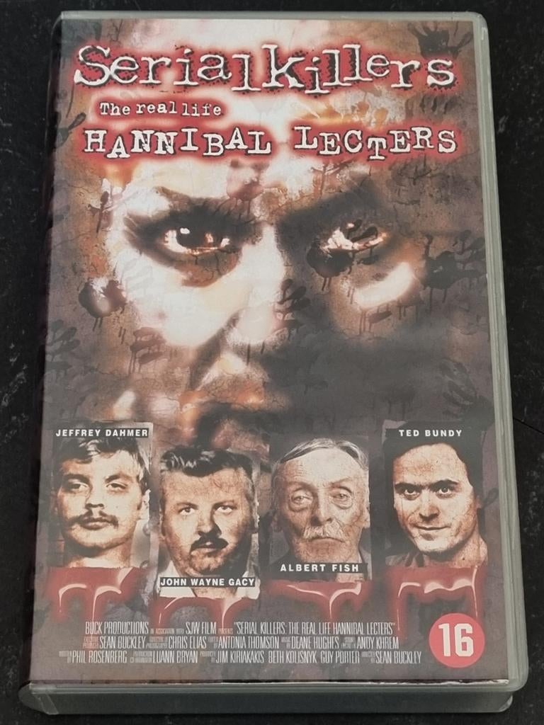 Serial Killers: The Real Life Hannibal Lecters VHS, Vanaf 16 jaar, Ophalen of Verzenden, Zo goed als nieuw, Thrillers en Misdaad