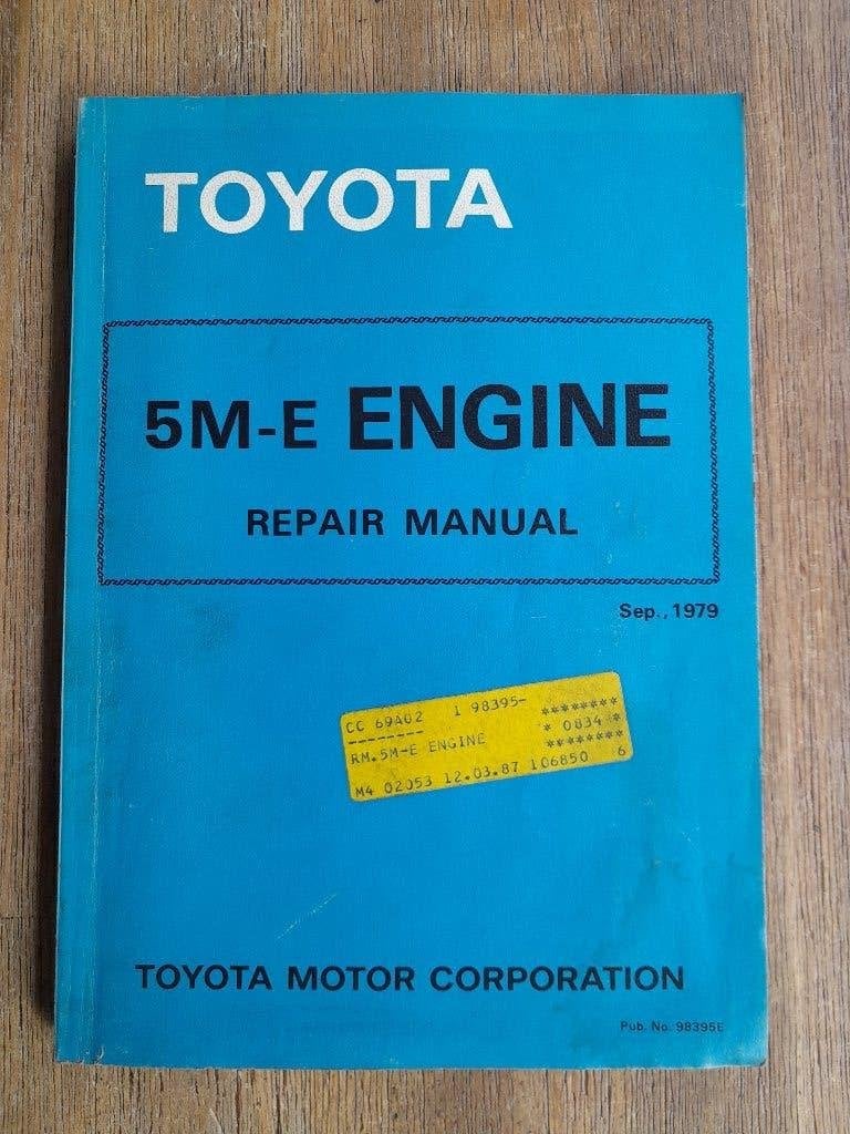 WERKPLAATSHANDBOEK - TOYOTA 5M-E MOTOR/ENGINE -Repair Manual, Verzenden