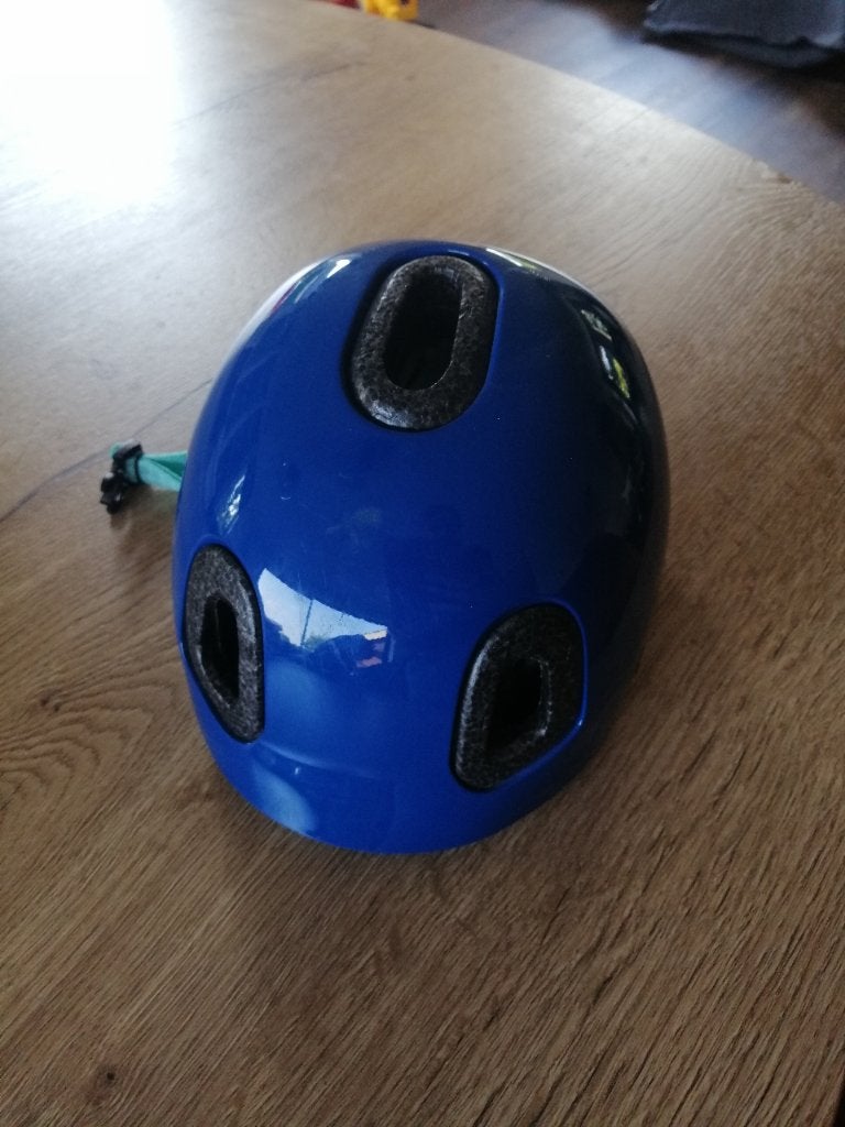 Fietshelm Baby, 2XS, Btwin, blauw, Fietsen en Brommers, Fietsaccessoires | Fietshelmen, Jongen of Meisje, Zo goed als nieuw, B'Twin