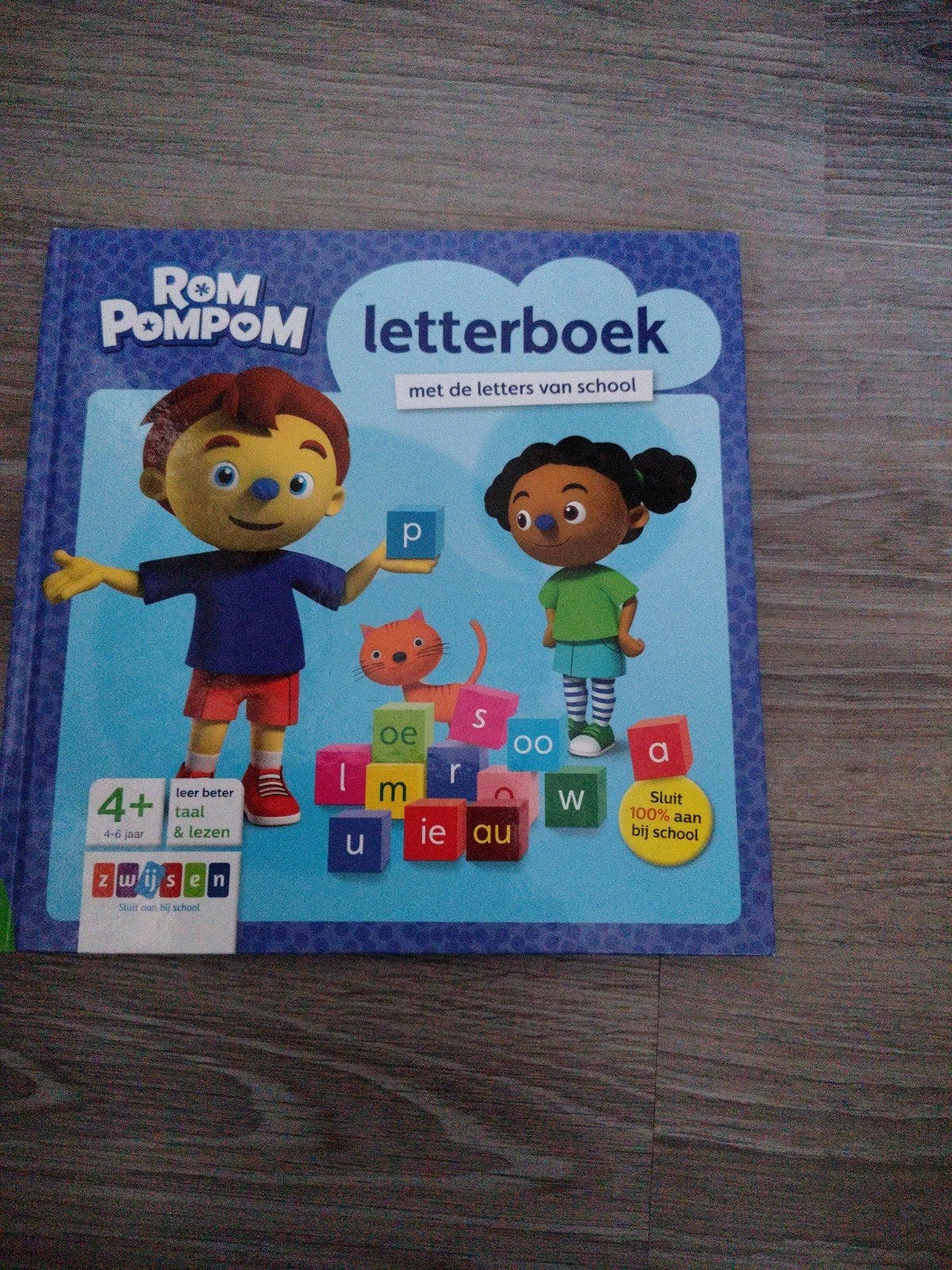 Rom Pom Pom Letterboek - Leer beter taal & lezen (4+), Ophalen of Verzenden, Zo goed als nieuw