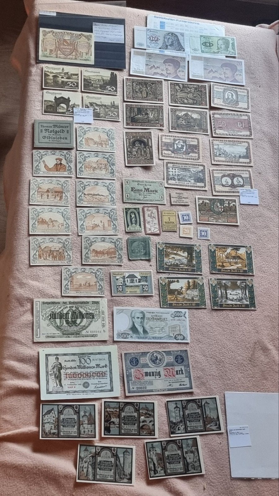 Grote collectie historische bankbiljetten en notgeld, Ophalen of Verzenden, Setje