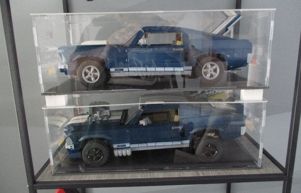 2x Ford Mustang GT500     (Technic lego) in vitrine, Lego, Ophalen of Verzenden, Zo goed als nieuw, Compleet