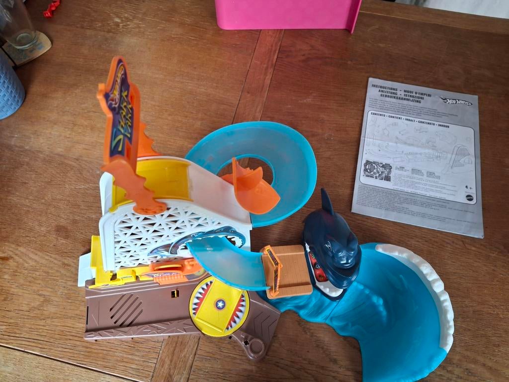 Hot Wheels Shark Attack racebaan, Ophalen of Verzenden, Zo goed als nieuw, Elektrisch, Hot Wheels