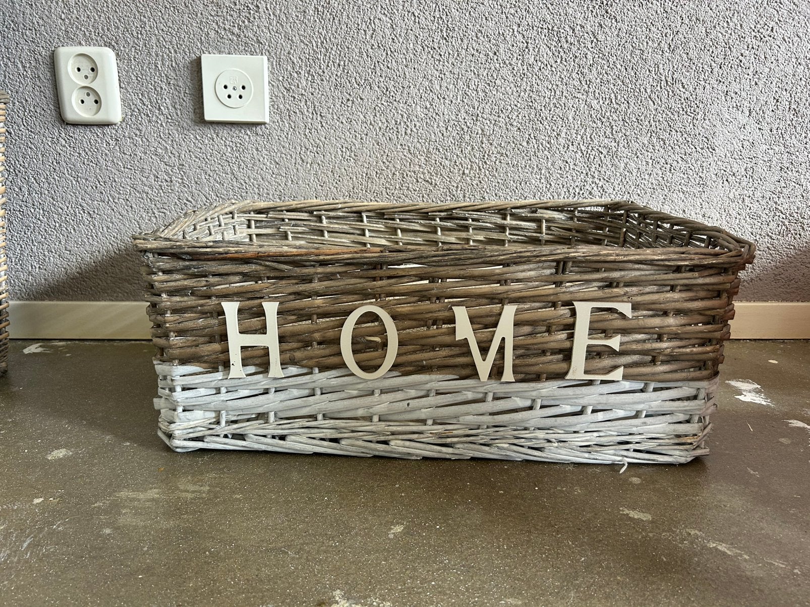 Mand, Huis en Inrichting, Ophalen, Gebruikt, Rond, Riet