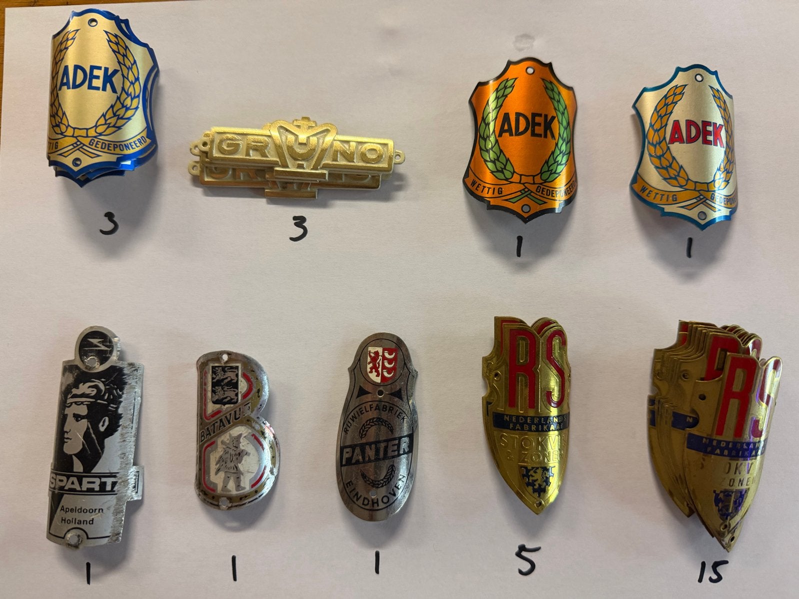 Diverse Fietsmerken Logo's - Vintage Collectie, Ophalen of Verzenden, Gebruikt