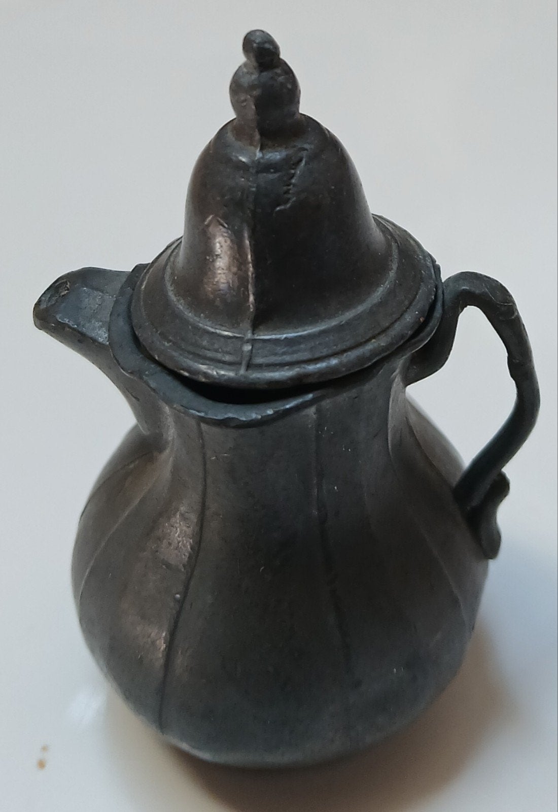 Miniatuur tinnen theepotje - 5,5 cm hoog, Ophalen of Verzenden