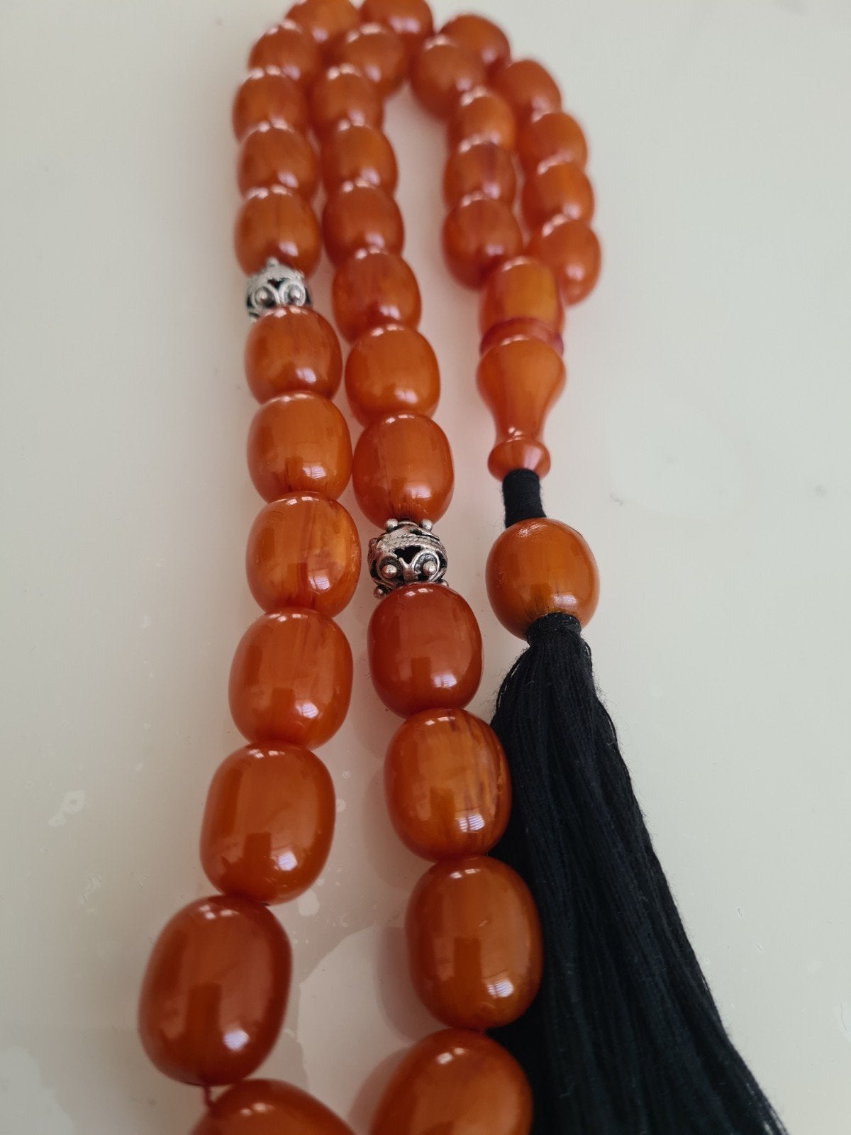 🇳🇱 Prachtige klassieke KehribarTesbih, Ophalen of Verzenden, Overige materialen, Ketting
