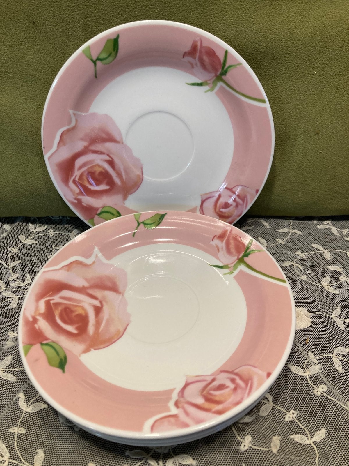 Schoteltje met rozen (150425), Ophalen of Verzenden, Gebruikt, Porselein, Overige stijlen