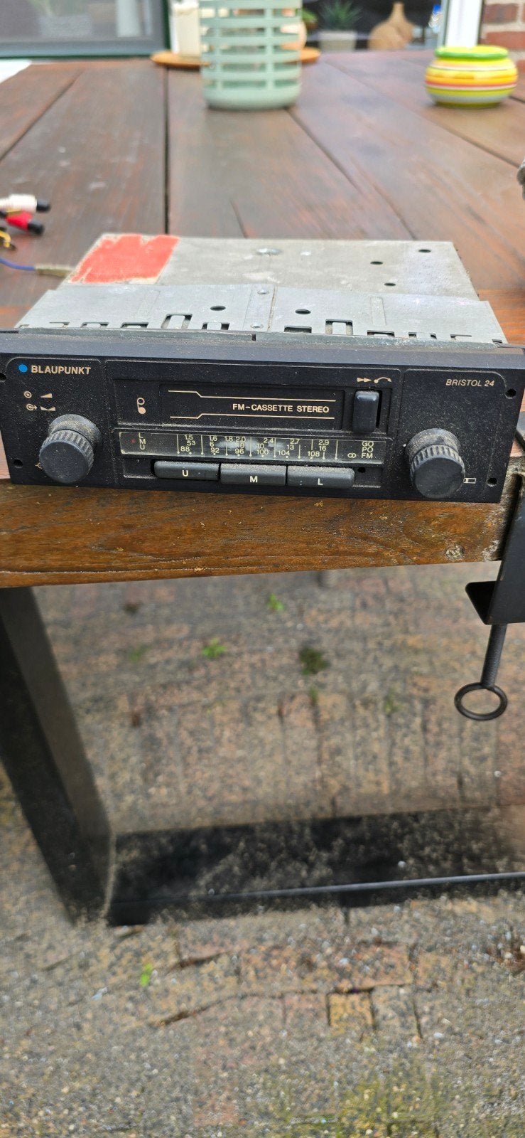 Blaupunkt Bristol 24 FM-Cassette Stereo Autoradio, Ophalen of Verzenden, Gebruikt