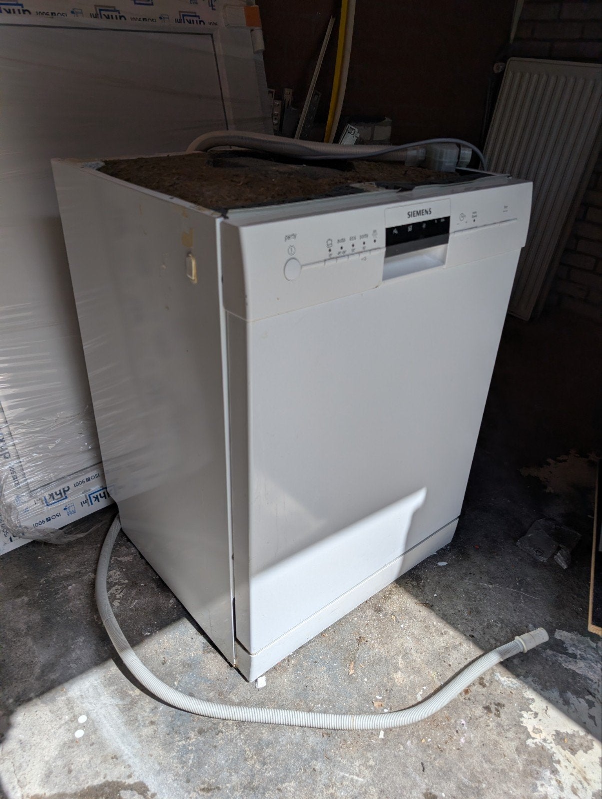 Siemens Vrijstaande onderbouw Vaatwasser - wit, Ophalen, Gebruikt, 60 cm of meer, Eco programma