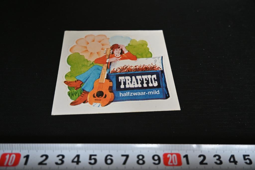 sticker TRAFFIC halfzwaar-mild  shag, Ophalen, Zo goed als nieuw