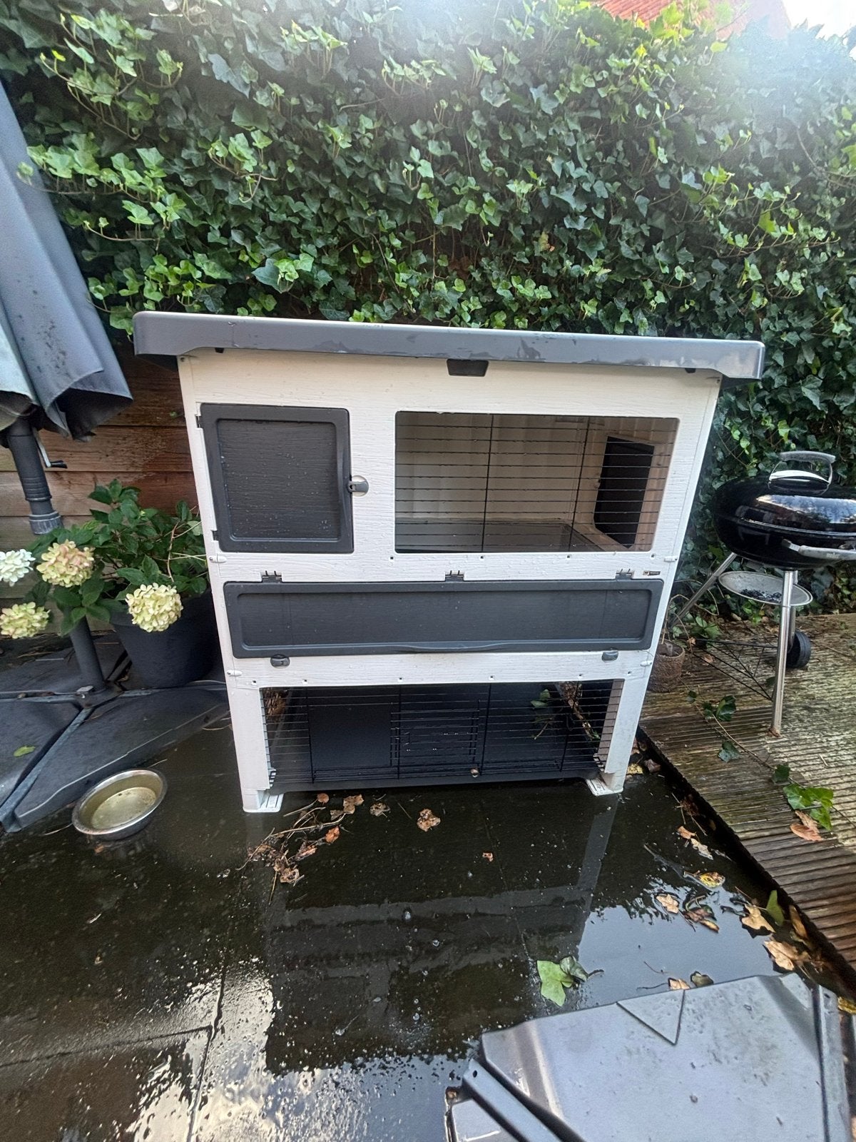 Konijnenhok, Ophalen, 110 cm of meer, 60 tot 90 cm, Zo goed als nieuw