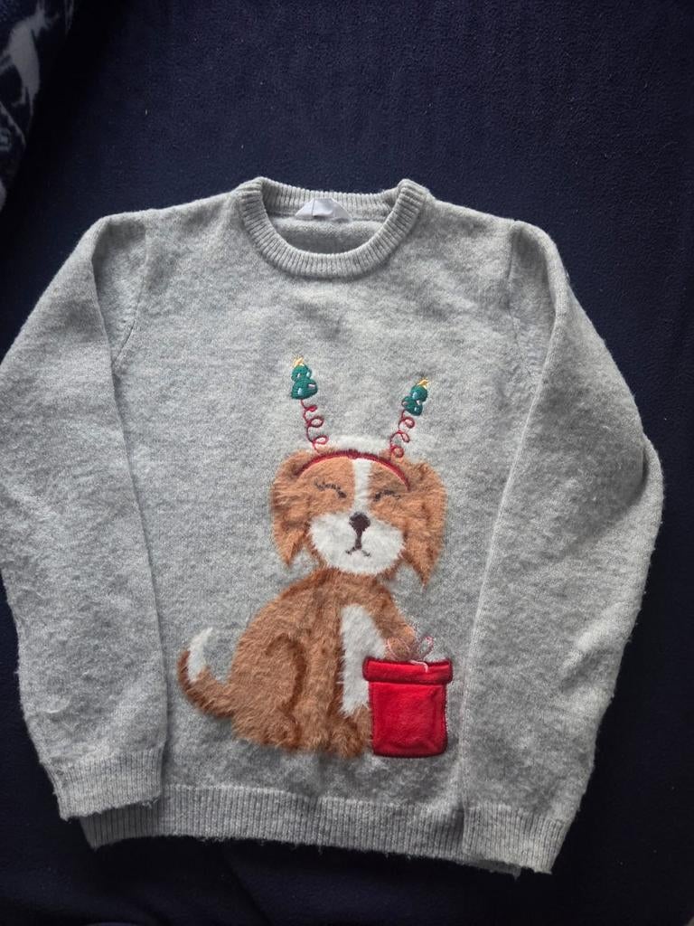 Kersttrui met een hondje, maat 152, Ophalen of Verzenden