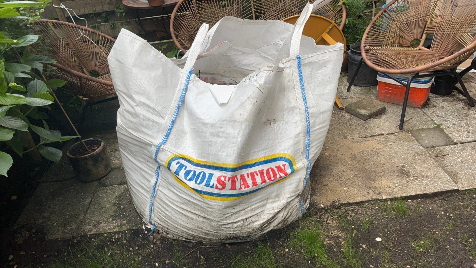 Big Bag Ophoogzand/Straatzand - 1/3 gevuld, Tuin en Terras, Zand, Gebruikt, Straatzand, Ophalen