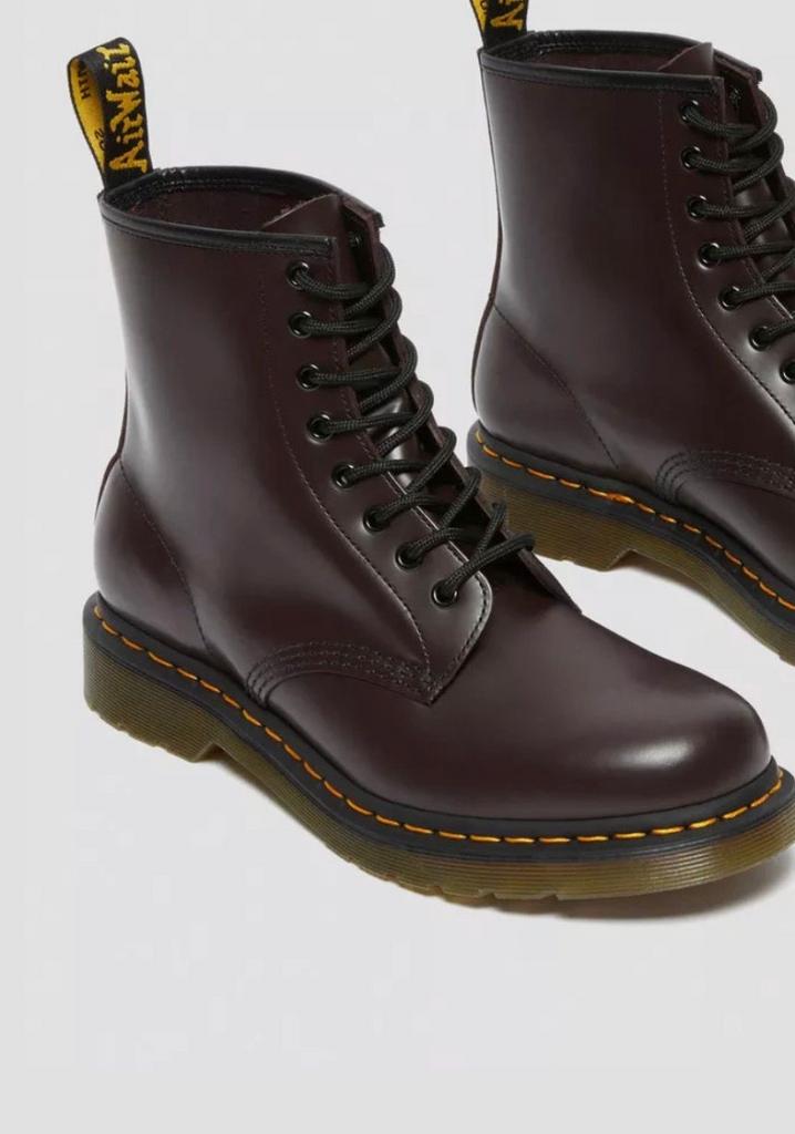 Dr. Martens 1460 Cherry Red Smooth Laarzen - Maat 42, Kleding | Dames, Schoenen, Zo goed als nieuw, Lage of Enkellaarzen, Overige kleuren