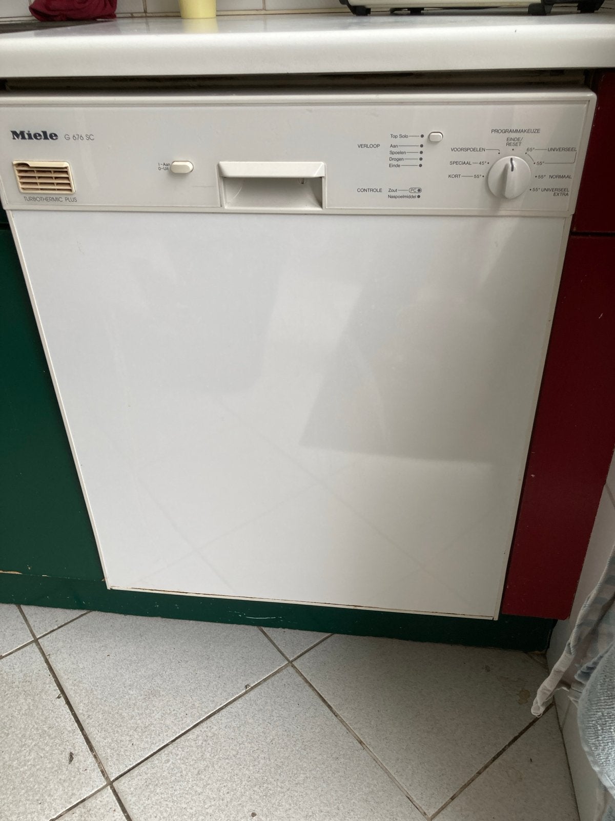 Miele G 676 SC half-inbouw vaatwasser - goed werkend, Witgoed en Apparatuur, Ophalen, Gebruikt, Inbouw