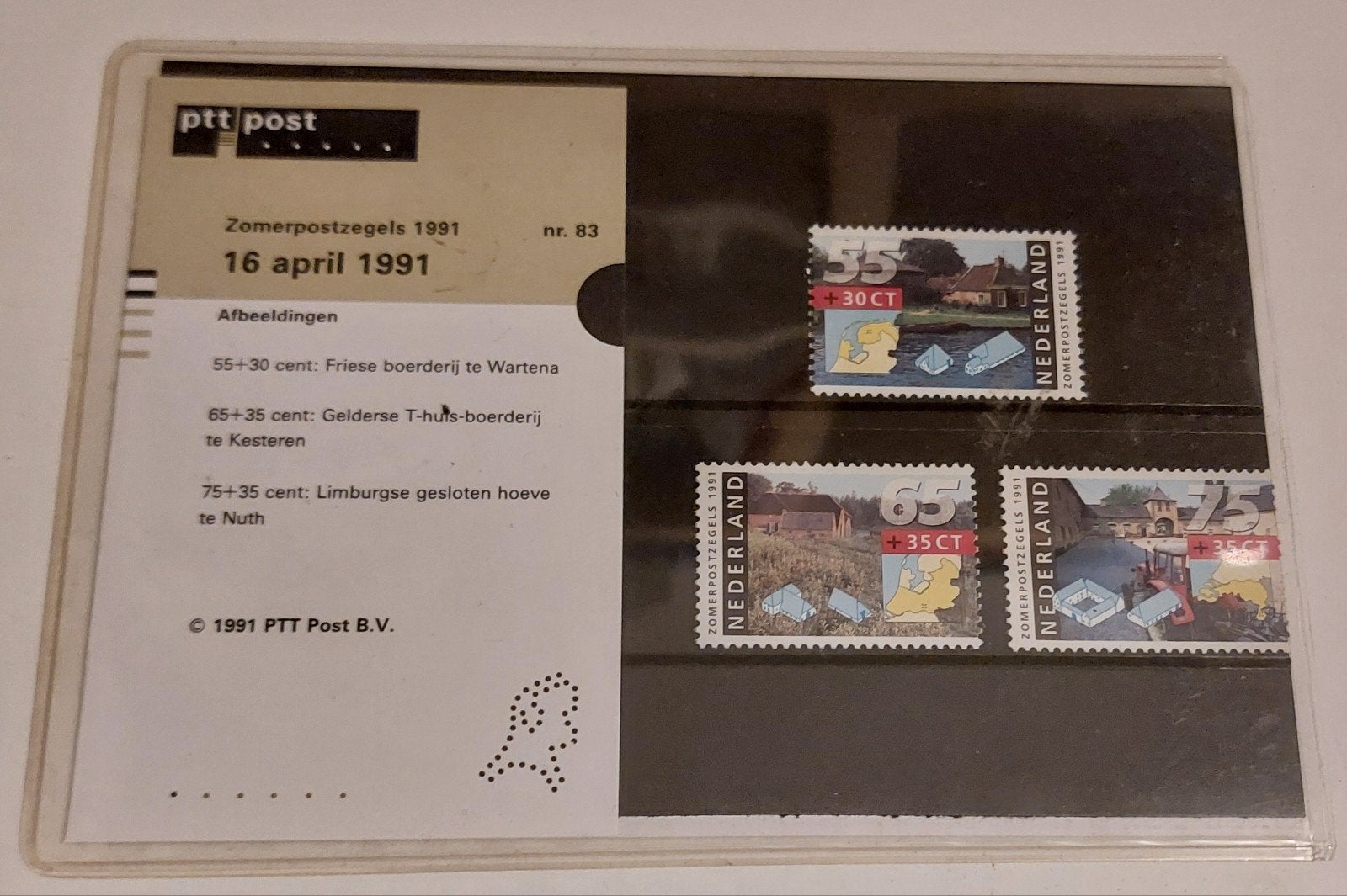 Postzegelmapje Nederland Zomerpostzegels 1991, Postzegels en Munten, Ophalen of Verzenden