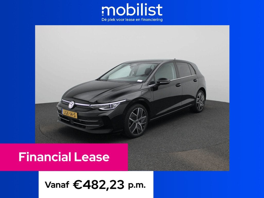 Volkswagen Golf 1.5 eHybrid Style Edition 204 PK| (bj 2025), Zwart, Bedrijf, 1700 kg, 1542 kg