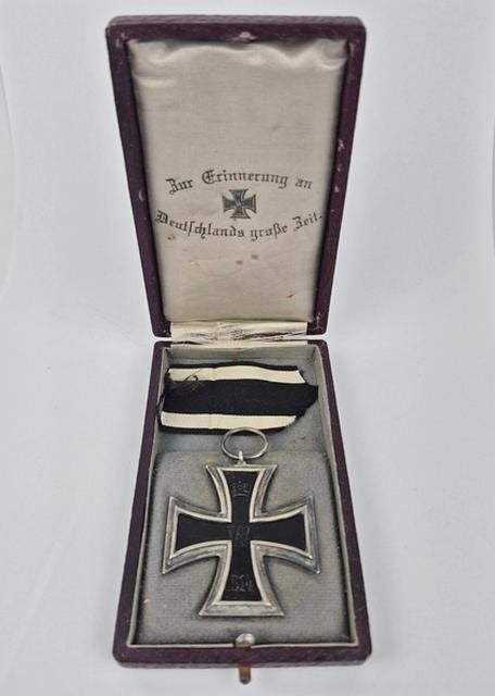Duits IJzeren Kruis in doos, WO1 WW1, Verzenden, Duitsland, Lintje, Medaille of Wings
