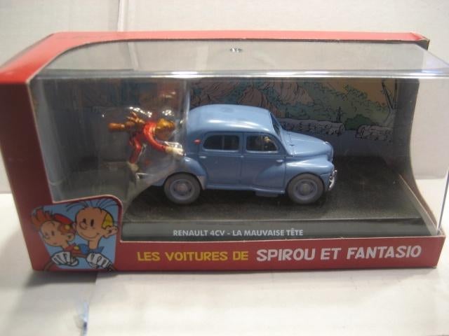 Les voitures de Spirou et Fantasio / renault 4 cv (2), Hobby en Vrije tijd, Modelauto's | 1:43, Ophalen of Verzenden, Nieuw, Auto