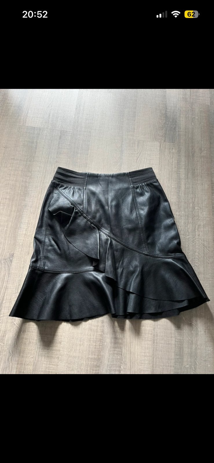 ZGAN Leatherlook rokje nepleer Vero moda S, Kleding | Dames, Zwart, Ophalen of Verzenden, Zo goed als nieuw, Maat 36 (S)