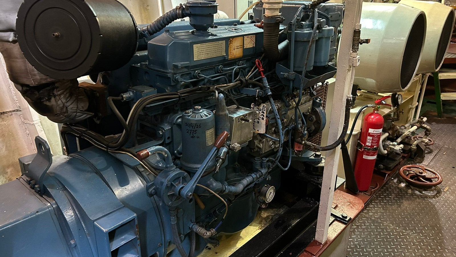 71 Kva 3 fasen 380v MTU haven generator set, Ophalen, Gebruikt, Motor en Techniek
