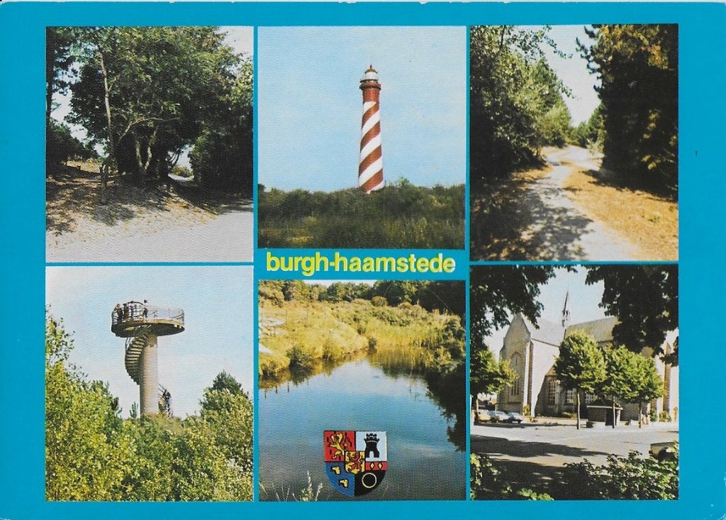 Burgh - haamstede gelopen ansichtkaart (a701), Ophalen of Verzenden, 1980 tot heden, Gelopen